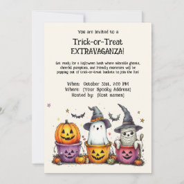 Convite Trick-or-Treat EXTRAVAGANZA!