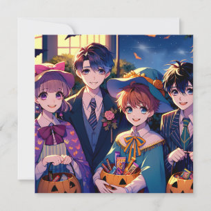 Convite Trick ou Tratando Crianças em Figurinos no Hallowe