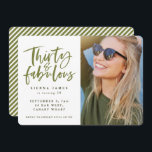 Convite trinta e a foto fabulosa da festa de aniversário<br><div class="desc">trinta e a foto fabulosa da festa de aniversário convidam</div>