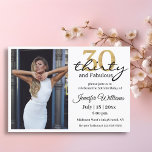 Convite trinta e fabulosa, aniversário de 30 anos<br><div class="desc">30 e fabuloso,  aniversário de 30 anos convite para fotos</div>