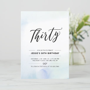 Convite Trinta   Festa de Aniversário de 30 anos em Aquare