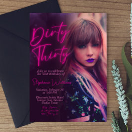 Convite Trinta sujos Minimalista com foto