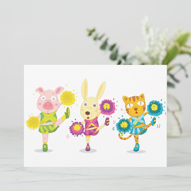 Convite Trio de Porco, Coelhinho e Gato (Criador carregado)