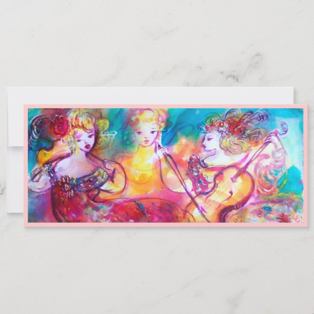 Convite TRIO HARMONY CONCERTO DE PRIMAVERA, Metálico Champ (Frente)