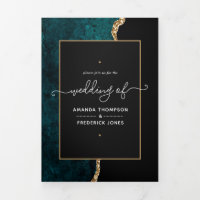 Convite Tripla de Casamento de Altos e Dourados Ag