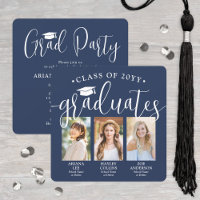 Triple Graduation Photos Marinho & White Joint Par