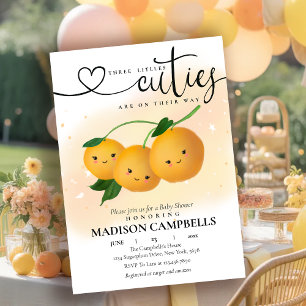 Convite Tripletes Três Pequenas Cuecas Estão A Caminho