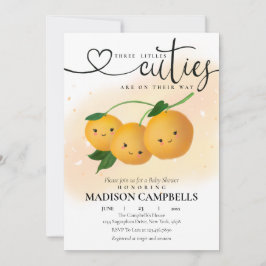 Convite Tripletes Três Pequenas Cuecas Estão A Caminho