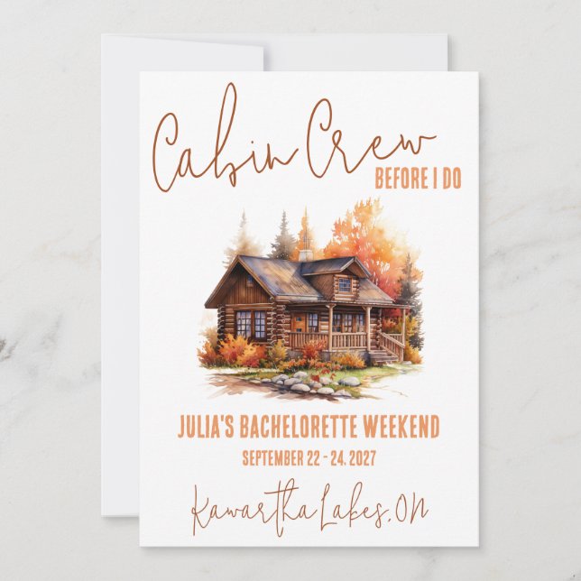 Convite Tripulação De Cabina Antes Que Eu Faça! Festa de s (Frente)