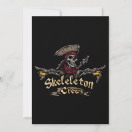 Convite Tripulação Esqueleto