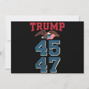 Convite Triunfante Trump Venceu 45 e 47 Vitória Vencedor T