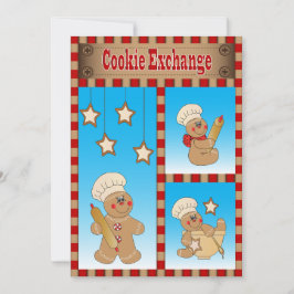 Convite Troca anual de cookies com nossos padeiros de pão-