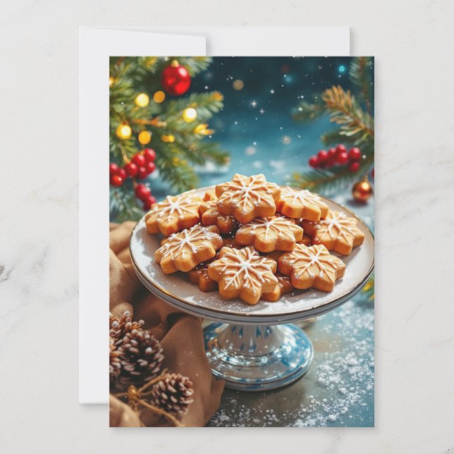 Convite Troca de Biscoitos de Natal (Frente)