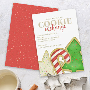 Convite Troca de Biscoitos de Natal Festa Fofa 
