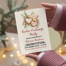 Troca de cookies de Natal simples e elegante