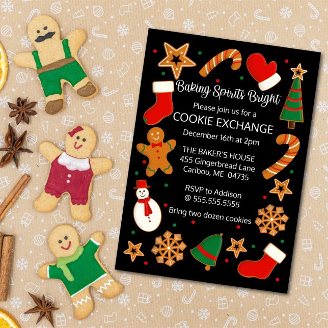 Convite Troca de Cookies para Iluminar Espíritos com Bolin (Criador carregado)