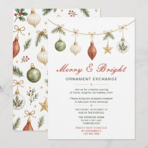 Troca de Enfeites de Natal Alegre e Brilhante