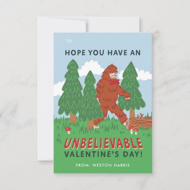 Convite Troca de Namorados de Sala de Aula de Pé Grande (Frente)