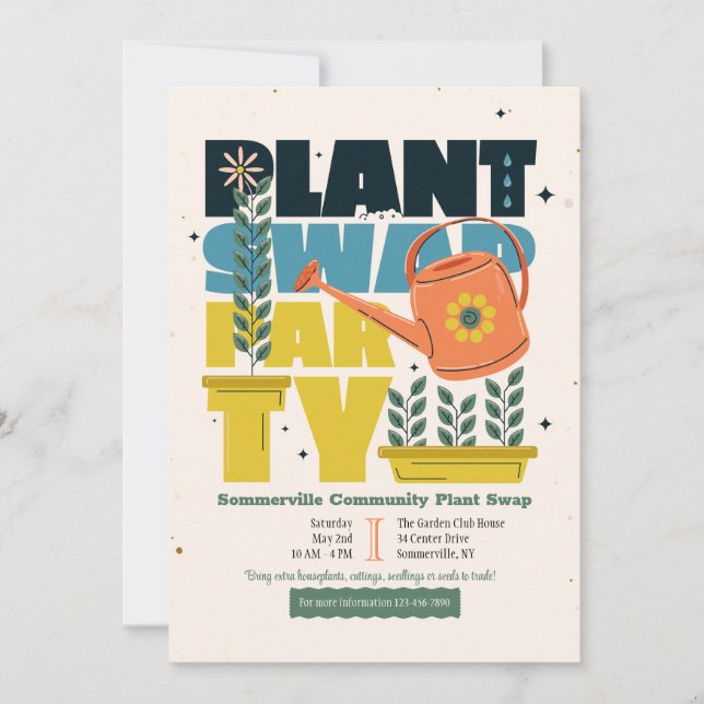 Convite Troca de Plantas (Frente)