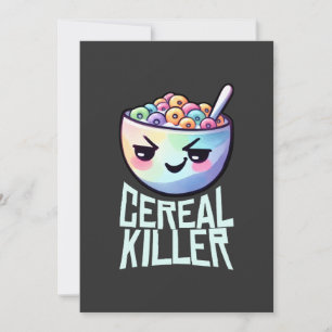 Convite Trocadilho de café da manhã da Killer Cereal