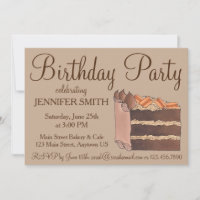 Trocas de Festa de aniversário de Bolo de Chocolat