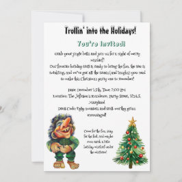 Convite Troll de Natal barato e Delícia de Árvore