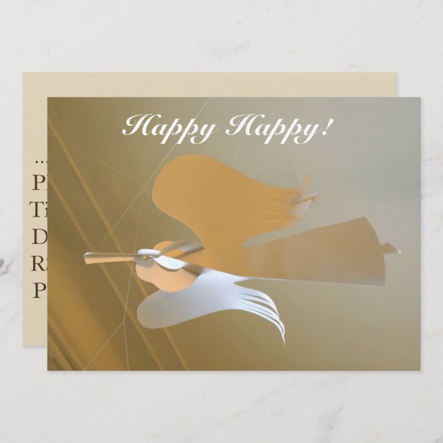 Convite Trompetes de anjo (Frente/Verso)