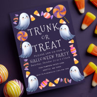 Tronco ou Trate Fantasmas Cute Festa de Halloween