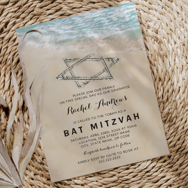 Convite Tropical Bat Mitzvah (Criador carregado)