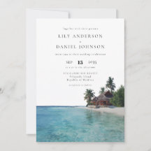 Tropical Beach Destination All In One Wedding