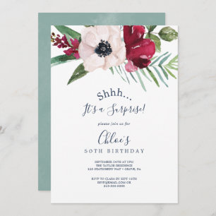 Convite Tropical Breze Surprise Party