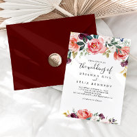 Tropical Colorful Summer Floral O Casamento De