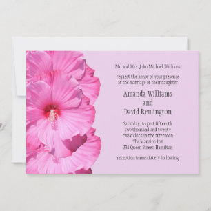 Convite tropical do casamento (roxo)