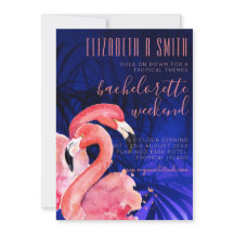 Tropical Flamingo BACHELORETTE FIM DE SEMANA Cor d