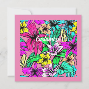 Convite Tropical Flower Mix Thunder_Cove