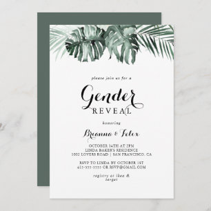 Convite Tropical Greenerescência Branca Floral do Gênero R