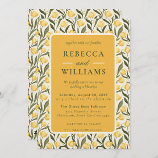 Convite Tropical Tulip Petal Destination Wedding