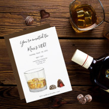 Trufas de Chocolate Aquarela Whisky Aniversário