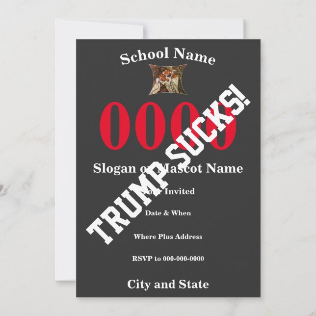 Convite Trump 15º 20º 25º 30º 35º 40º 45º 50º (Frente)