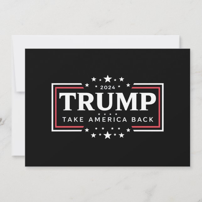 Convite Trump 2024 Devolva a América  (Frente)