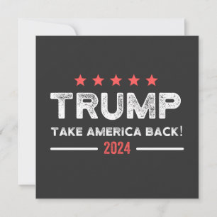 Convite Trump 2024 Retire a América