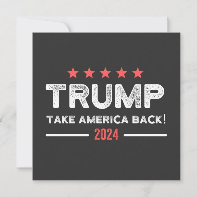 Convite Trump 2024 Retire a América (Frente)