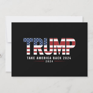 Convite Trump 2024 Retire os presentes americanos de 2024