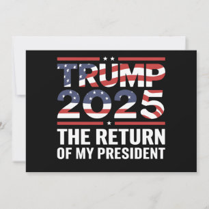 Convite Trump 2025 O Retorno Do Meu Presidente 47º EUA