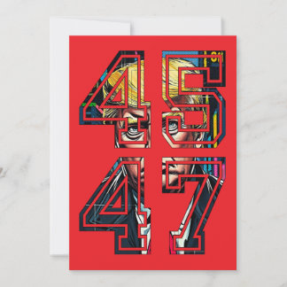 Convite Trump 45 47 | Pop Art | Presidente americano