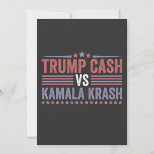 Convite Trump Cash Vs Kamala Krash Eleição