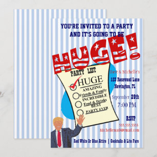 Convite Trump Celebra seu ENORME Partido de Marco