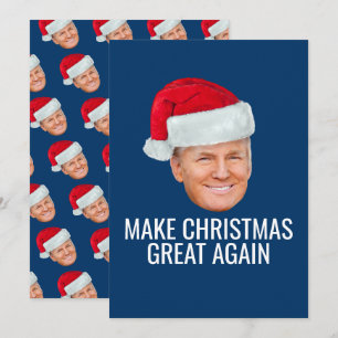 Convite Trump com Santa Hat - Faça Excelente de Natal nov