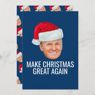 Convite Trump com Santa Hat - Faça Excelente de Natal nova