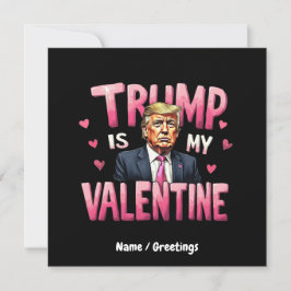 Convite Trump É Meu Dia de os namorados De Retrô Engraçado